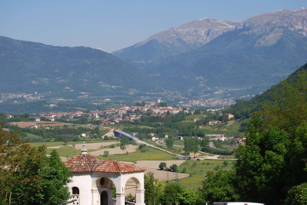 Feltre vista dal santuario di S. Vittore